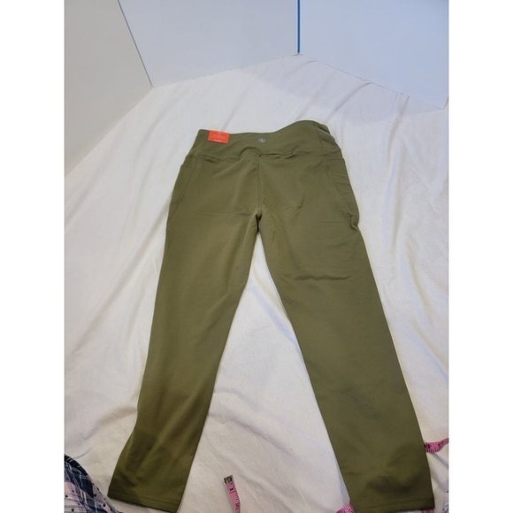 X-Large Green Leggings‎ Adrienne Vittadini 7/8 Ankle High Rise Waist Cozy Fleece - Picture 9 of 10